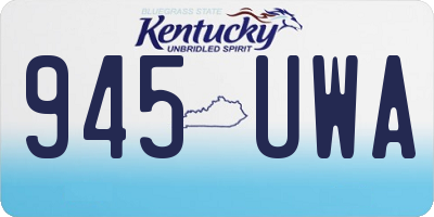 KY license plate 945UWA