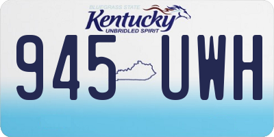 KY license plate 945UWH