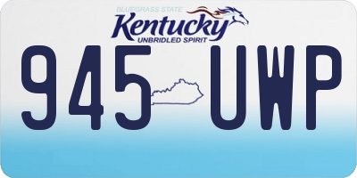 KY license plate 945UWP