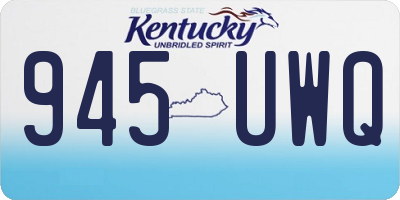 KY license plate 945UWQ