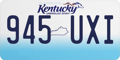 KY license plate 945UXI