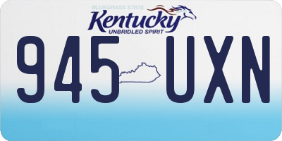 KY license plate 945UXN