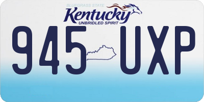 KY license plate 945UXP