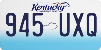 KY license plate 945UXQ