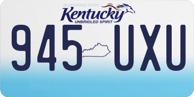 KY license plate 945UXU