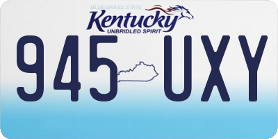 KY license plate 945UXY
