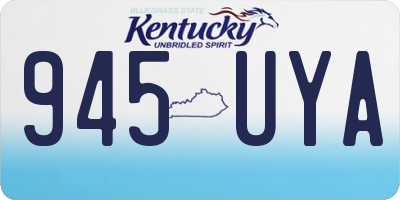 KY license plate 945UYA