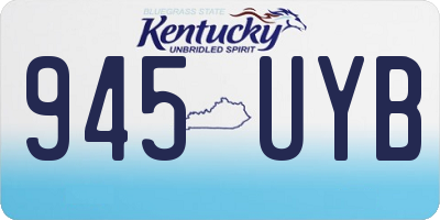 KY license plate 945UYB