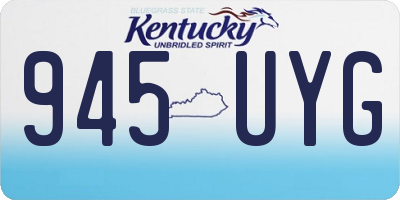 KY license plate 945UYG