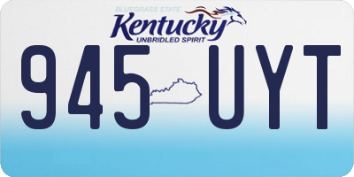 KY license plate 945UYT