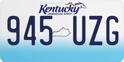 KY license plate 945UZG