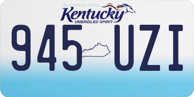 KY license plate 945UZI