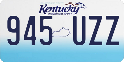KY license plate 945UZZ