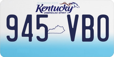 KY license plate 945VBO