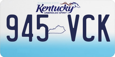 KY license plate 945VCK