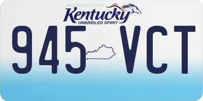 KY license plate 945VCT
