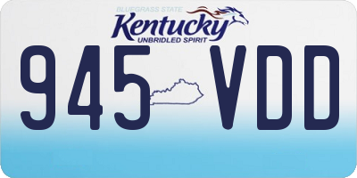 KY license plate 945VDD