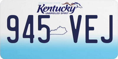 KY license plate 945VEJ