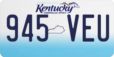 KY license plate 945VEU