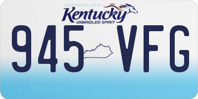 KY license plate 945VFG