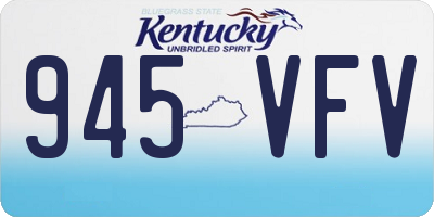 KY license plate 945VFV