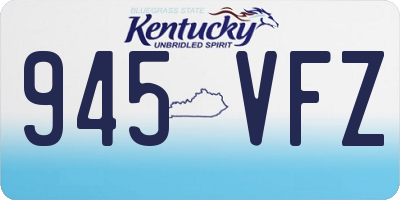 KY license plate 945VFZ