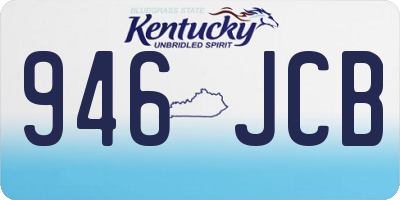 KY license plate 946JCB