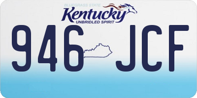 KY license plate 946JCF