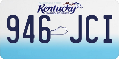 KY license plate 946JCI