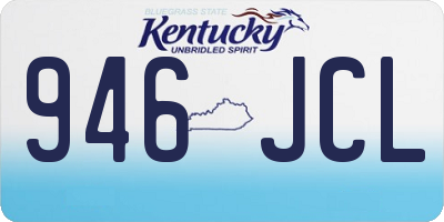 KY license plate 946JCL