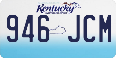 KY license plate 946JCM