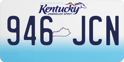 KY license plate 946JCN