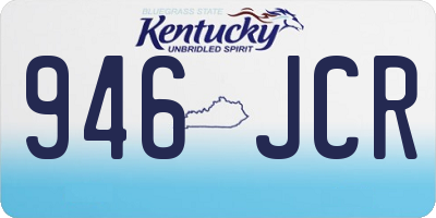 KY license plate 946JCR
