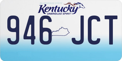 KY license plate 946JCT