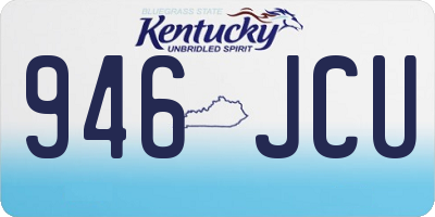 KY license plate 946JCU