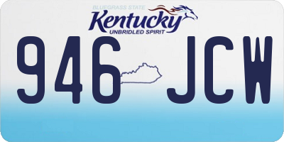 KY license plate 946JCW