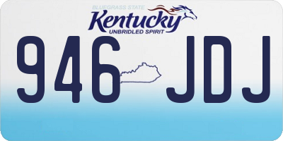 KY license plate 946JDJ