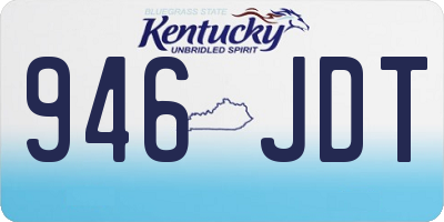 KY license plate 946JDT