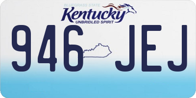 KY license plate 946JEJ