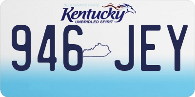 KY license plate 946JEY