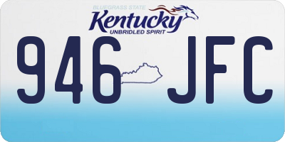 KY license plate 946JFC