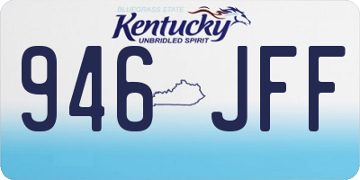 KY license plate 946JFF