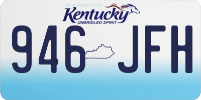 KY license plate 946JFH