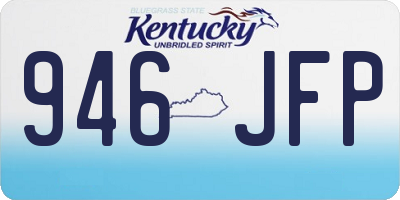 KY license plate 946JFP