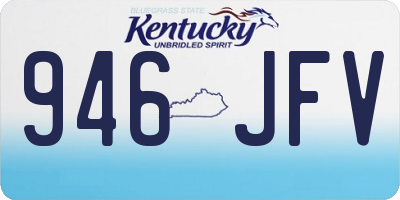 KY license plate 946JFV
