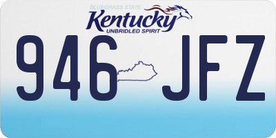 KY license plate 946JFZ