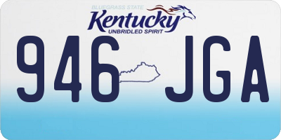 KY license plate 946JGA