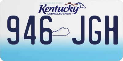 KY license plate 946JGH