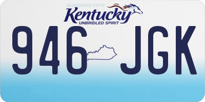 KY license plate 946JGK
