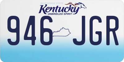 KY license plate 946JGR
